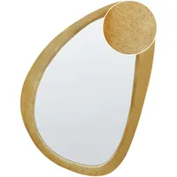 Beliani Wandspiegel Gelb, Freiform, 61x91x3 cm
