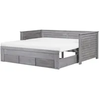 Beliani Beliani, Tagesbett Grau Holz 90 x 200 cm