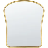Beliani Wandspiegel Gold Metall, Freiform, 45x53x3 cm