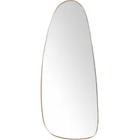 Beliani Wandspiegel Gold oval 39x95x3 cm