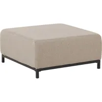 Beliani Ottomane Rovigo Stoff Beige