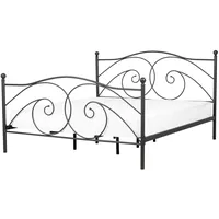 Beliani Beliani, Metallbett schwarz