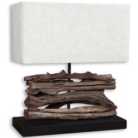Levandeo Lampe aus Holz - Design Holzlampe Treibholz 40cm
