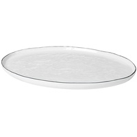 Broste Copenhagen Ovale Platte Salt Teller oval, 38,5 cm