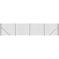 VidaXL Maschendrahtzaun mit Bodenflansch Anthrazit 1,8x10 m