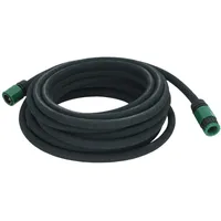 VidaXL Tropfschlauch Schwarz 0,6" 10 m Gummi