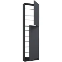 VCM Schuhschrank FULISA Anthrazit ca. 50x180x17 cm