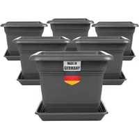 Centi 2friends Tomatentopf mit Untersetzer 28x28 cm 6er Set