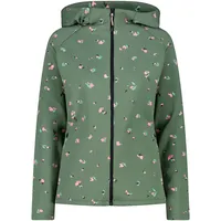 CMP Damen Kapuzensweat WOMAN JACKET FIX HOOD, SALVIA, 38