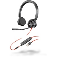 Schwarzkopf Poly Plantronics Blackwire 3325-M Headset, Stereo, USB-A, 3,5mm-