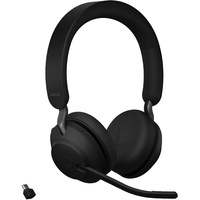 JABRA Evolve2 65 MS (Kabellos, USB-C), Office Headset, Schwarz