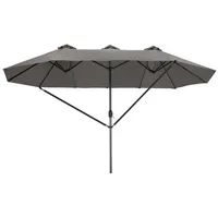 Tectake Sonnenschirm Silia 460x270cm mit 3 Winddächern
