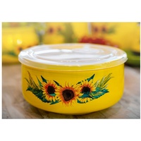 Neuetischkultur Mikrowellenbehälter Mikrowellen Keramik Schüssel 900 ml Sonnenblume, Keramik,