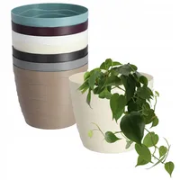 Kadax Blumentopf aus Kunststoff, Pflanztopf, runder Topf, 13 cm,