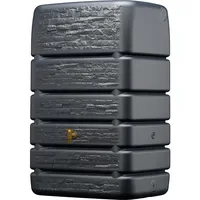 4rain Slim Stone Decor Regentonne 510 l graphite grey