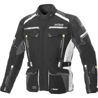 BÜSE Highland II, Textiljacke wasserdicht - Schwarz/Hellgrau/Dunkelgrau - 56