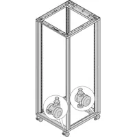 Schroff Lenkrollen mit Nivellierfüssen - LENKROLLEN SET 400KG 60D