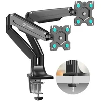 ONKRON Monitorhalterung G200-B, schwarz, für 2 Displays, VESA TFT,