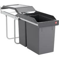 HAILO Abfalleimer 24 + 7 l Grau