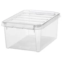 SmartStore Aufbewahrungsbox CLASSIC 10 8 Liter transparent / weiß