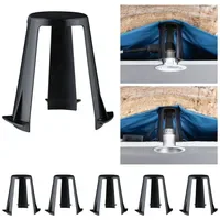 Paulmann Abstandshalter 5er Set 62-90mm Schwarz Kunststoff