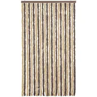 VidaXL Fliegenvorhang 100 x 230 cm Dunkelbraun Beige