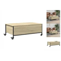 VidaXL Couchtisch mit Rollen Sonoma-Eiche 91x55x34 cm Holzwerkstoff