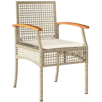 VidaXL Gartenstuhl 57 x 57 x 30 cm beige