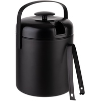 APS Eiseimer-Set in schwarz, Ø 14 cm, H: 22