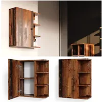 Vicco Hängeschrank Badschrank Badezimmerschrank Fynn Badmöbel mit Ablagen Regal
