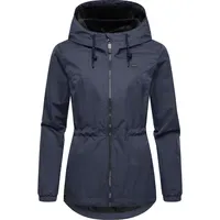 Ragwear wasserdichte Damen Übergangsjacke leichte kurze Funktionsjacke mit Kapuze