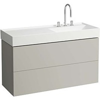Laufen Kartell Waschtisch-Unterschrank H4076490336411 118x60x45cm, 2 Schubladen, Kieselgrau