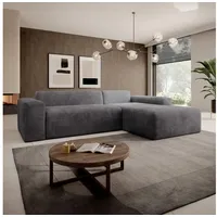 Juskys Sofa Vals Rechts mit POSO Stoff - Ecksofa