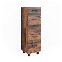Vicco Midischrank Ilias Eiche Rustikal 30 x 95 cm