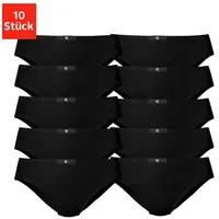 H.I.S. H.I.S Slip, (10er-Pack), aus elastischer Baumwoll-Qualität H.I.S schwarz