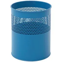 Proregal Runder halbperforierter Papierkorb aus Metall | 10 Liter,