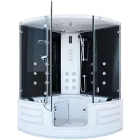 AcquaVapore Dampfdusche Whirlpool Dusche Duschkabine K70-SW-EH-SC 150x150cm