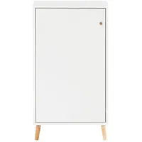 Proregal Aktenschrank Weiß, Holz, 51x92.6x41 cm, Arbeitszimmer, Aktenschränke