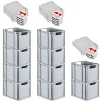 Proregal SuperSparSet 10x Eurobox NextGen Economy mit Scharnierdeckel &