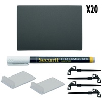 Securit Kreidetafel Tags Set A7 inkl. 1 Stift