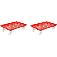 Proregal SparSet 2x Transportroller für Euroboxen 60x40cm mit Kunststoffräder