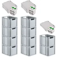 Proregal SuperSparSet 10x Eurobox NextGen Economy mit Scharnierdeckel &