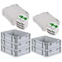 Proregal SuperSparSet 5x Eurobox NextGen Grip mit Scharnierdeckel und