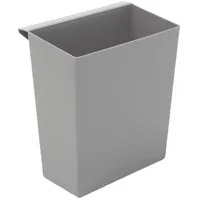 Proregal Papierkorb Grau, Metall, Rechteckig, 15x26.5x24 cm, Küchen, Küchenausstattung,