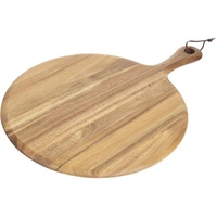 Olympia Pizza-Servierbrett aus Akazienholz, 33 cm, natürliche Farbe, rundes