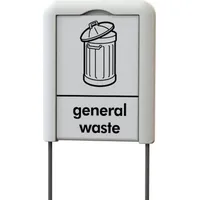 Proregal Hinweisschild zur Befestigung am Wertstoffsammler Envirobin | HxB