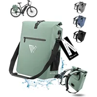 MIVELO Fahrradtasche - Rucksack wasserdicht 25L "MAGNUM" - Rot