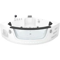 AcquaVapore Whirlpool Eckbadewanne 140 x 140 cm (W05H-SC)