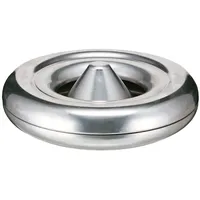 Proregal Feuerlöschender Tischaschenbecher aus Aluminium HxØ 6x25cm | Silber