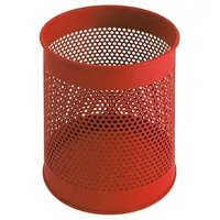 Proregal Runder perforierter Papierkorb aus Metall | 15 Liter,